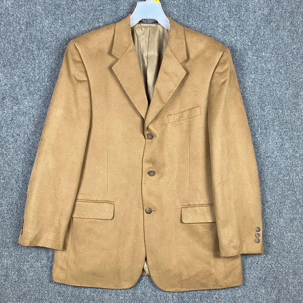 Supra Uede Blazer Jacket 42 Regular Men's 100%‎ Polyester Brown Adults